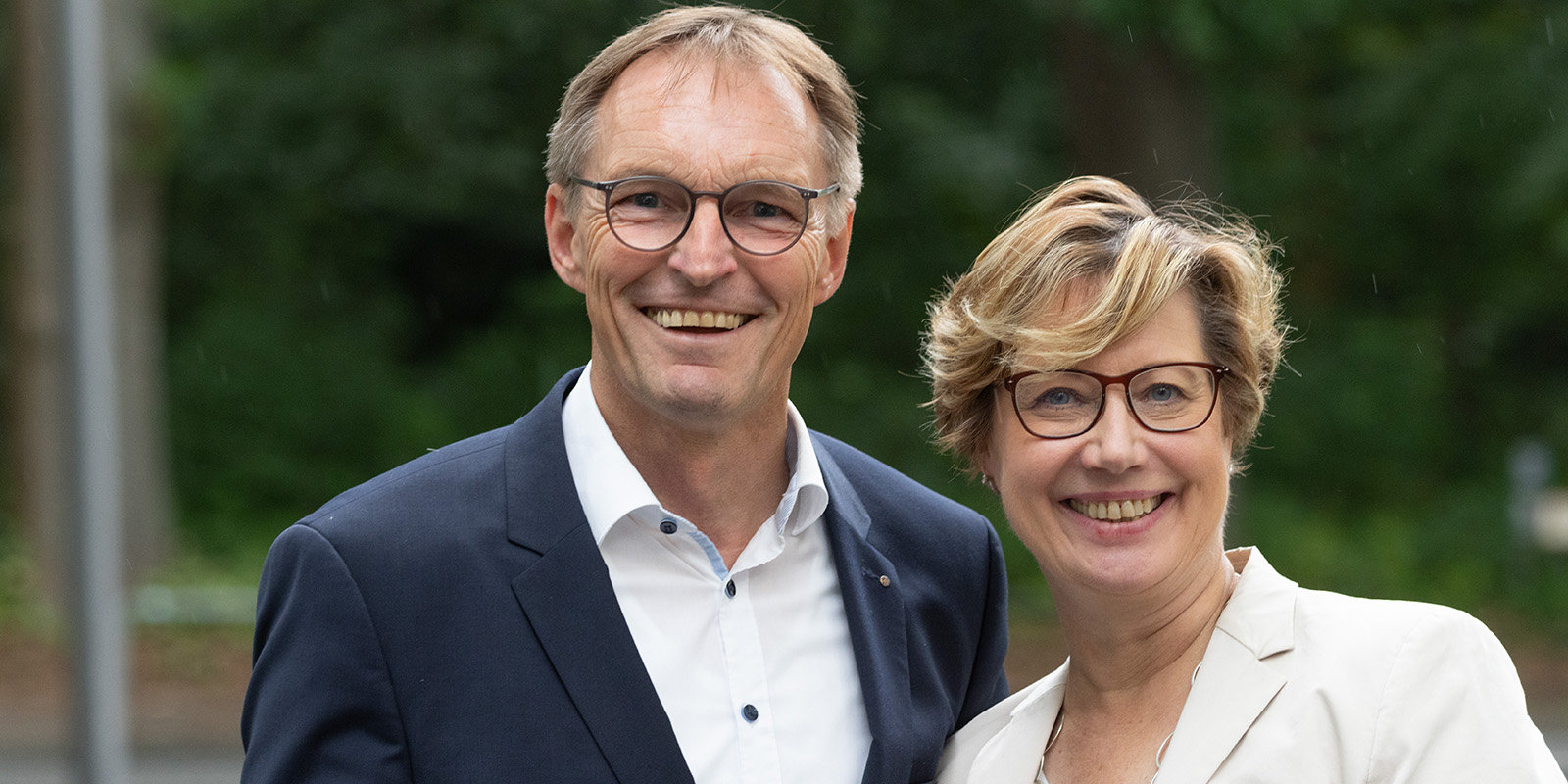Arent Bolte, der neu im Vorstand ist, und Franziska Wedemann, die als Vorsitzende bestätigt wurde. Foto: zv